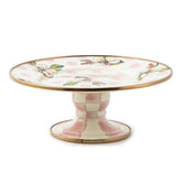 Wildflowers enamel mini pedestal platter - pink