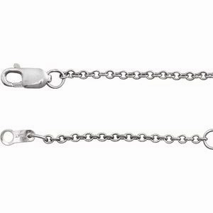 10K Yellow 1.5 mm Cable 16" Chain