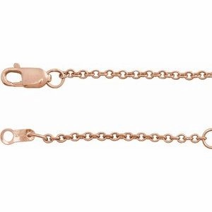 10K Yellow 1.5 mm Cable 16" Chain
