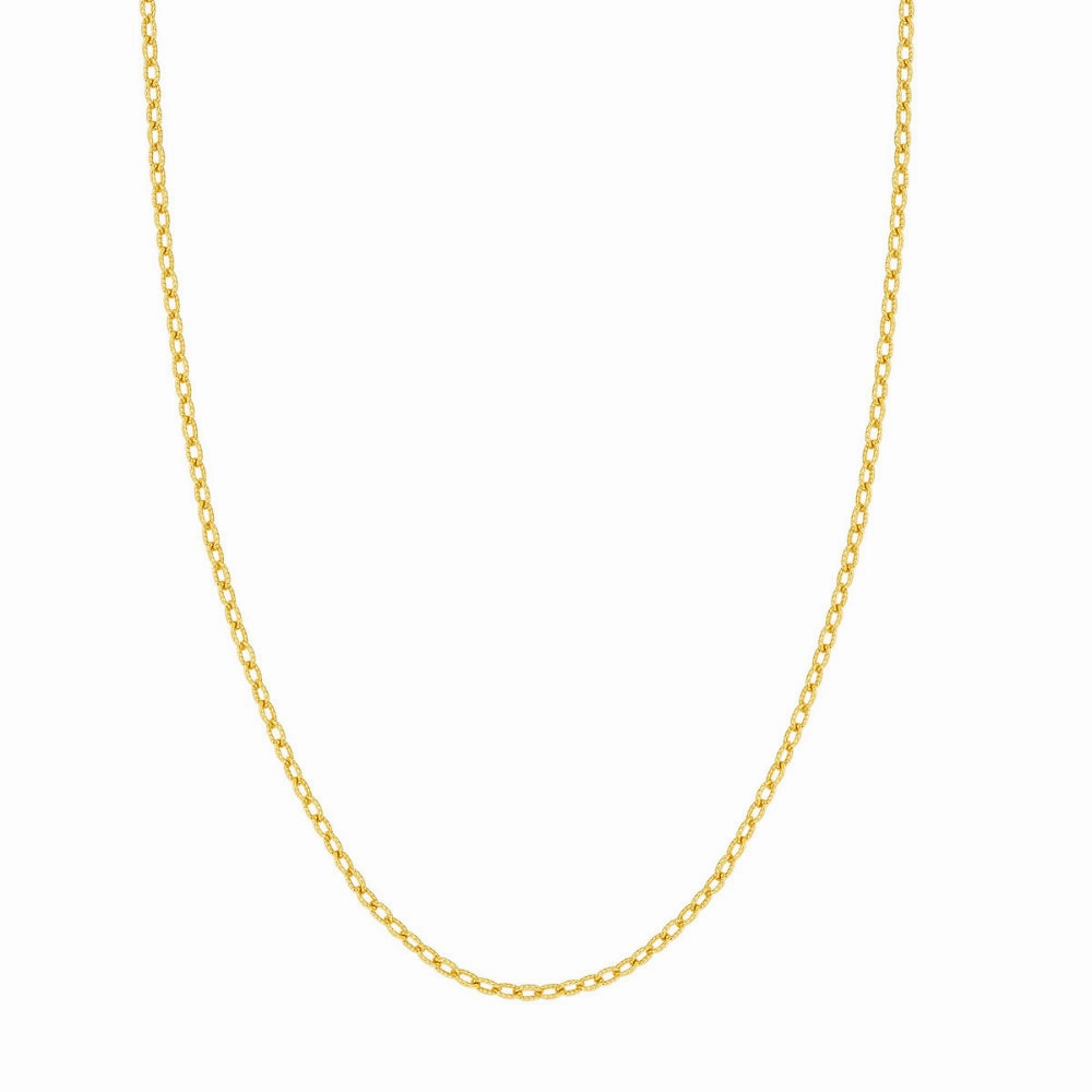 14k Designer Rolo Chain 18"