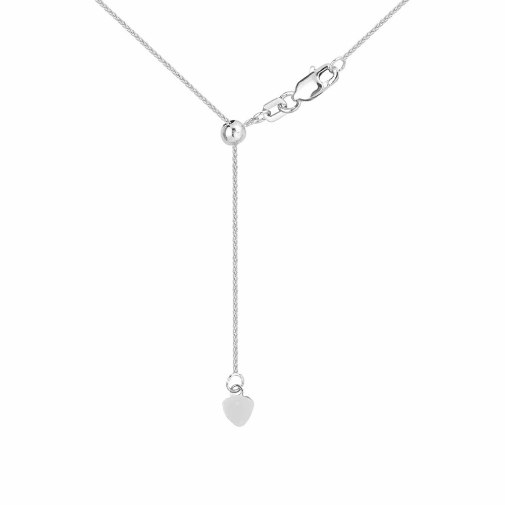 14k Gold Adjustable Length Wheat Chain