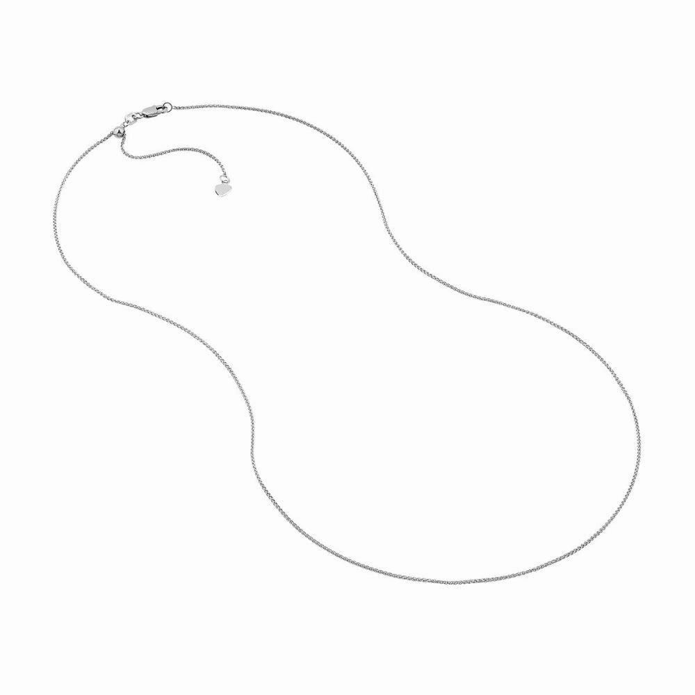 14k Gold Adjustable Length Wheat Chain