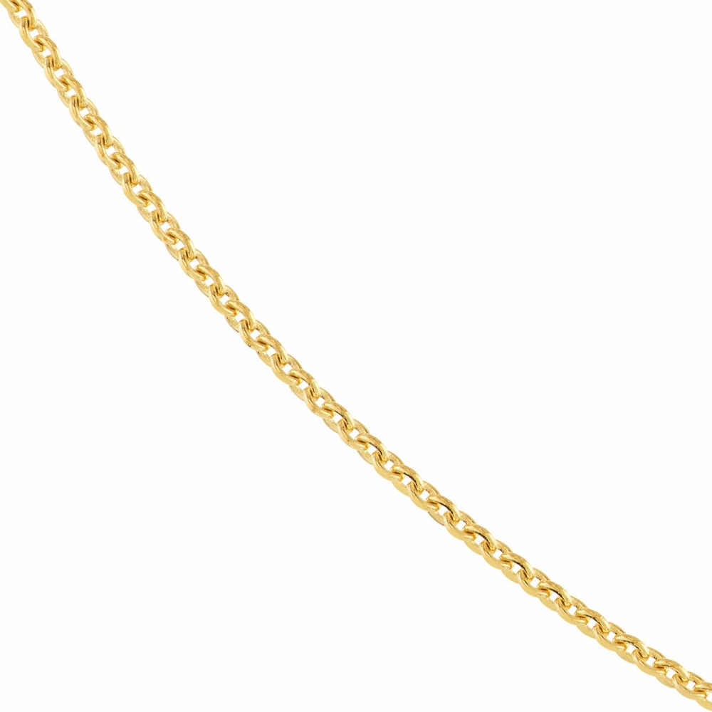 14k Gold Cable Chain Necklace, 18"