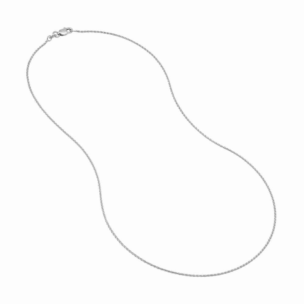 14k Gold Diamond-Cut Wheat Chain Necklace, 16"