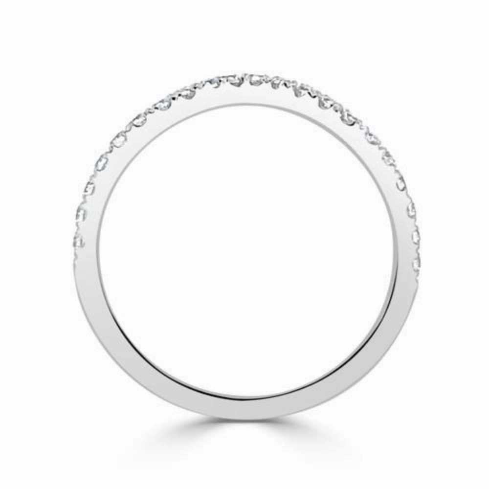 14k Gold Diamond Wrap Contour Band