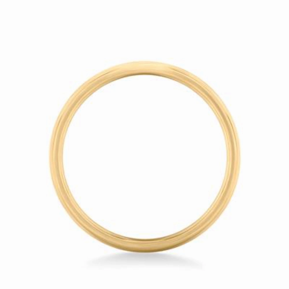 14k Gold European Fit Brushed Wedding Band 5mm