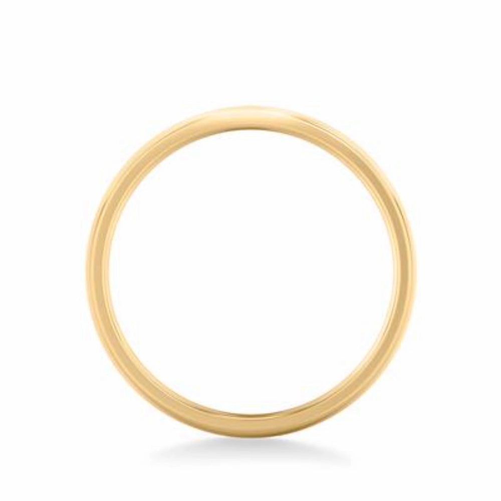 14k Gold European Fit Polished Wedding Band 3mm