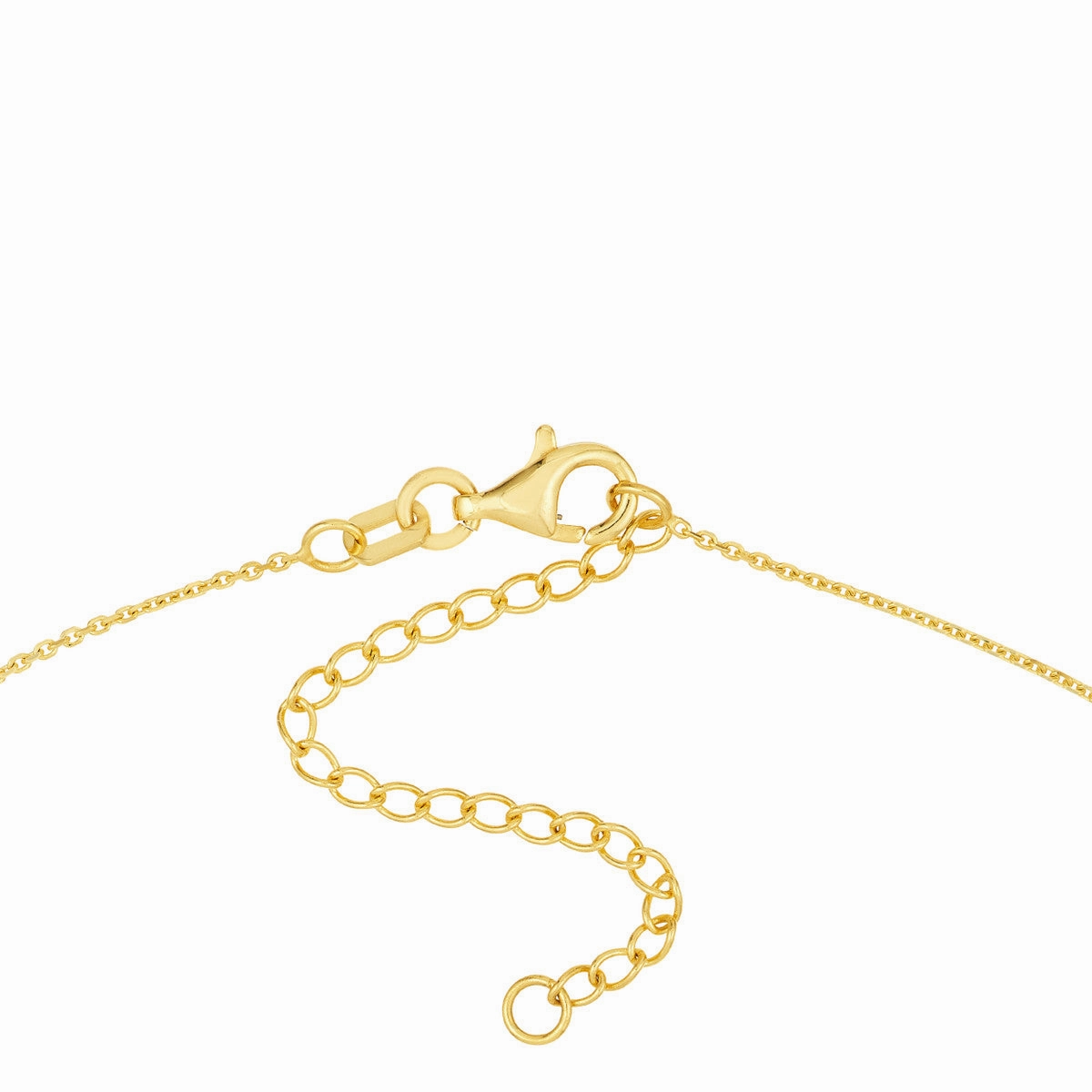 14K Gold Flat Heart Pendant Necklace