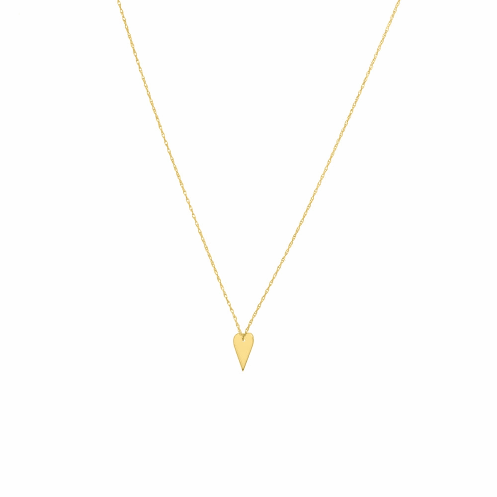 14k Gold Heart Pendant Necklace