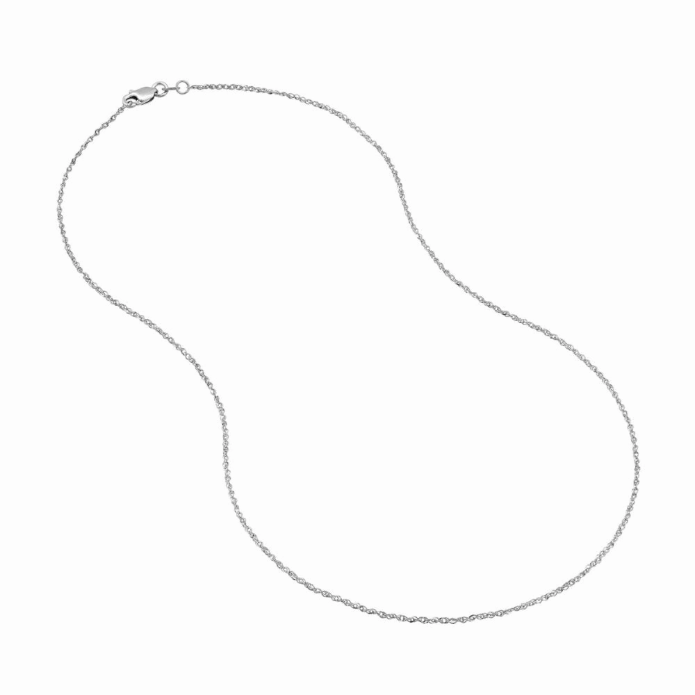 14k Gold Sparkle Cut Singapore Chain