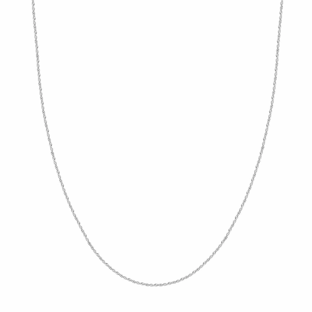 14k Gold Sparkle Cut Singapore Chain