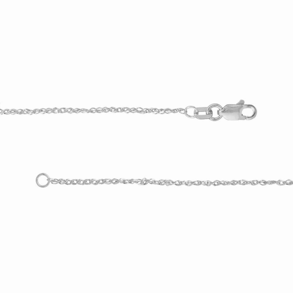 14k Gold Sparkle Cut Singapore Chain
