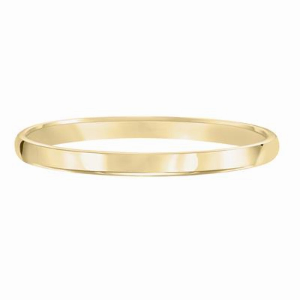 14k Plain Gold Wedding Band 2mm