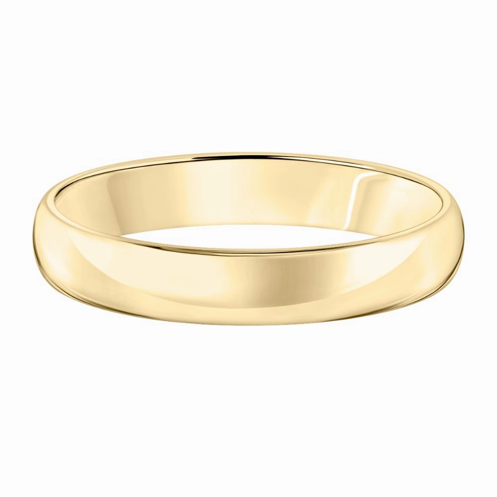 14k Plain Gold Wedding Band 4mm