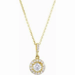 14K White 1/2 CTW Lab-Grown Diamond 18" Necklace