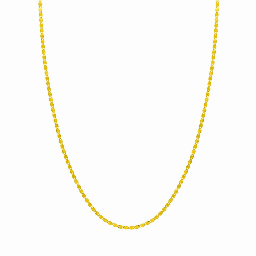 14K Yellow Gold 16 Inches Valentine Chain