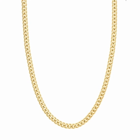 14K Yellow Gold 22 Inches T-Miami Cuban Chain