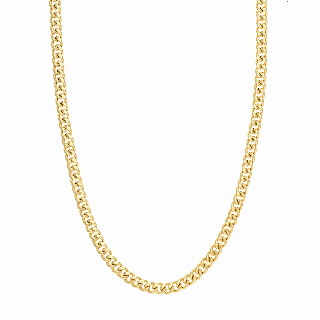 14K Yellow Gold 22 Inches T-Miami Cuban Chain