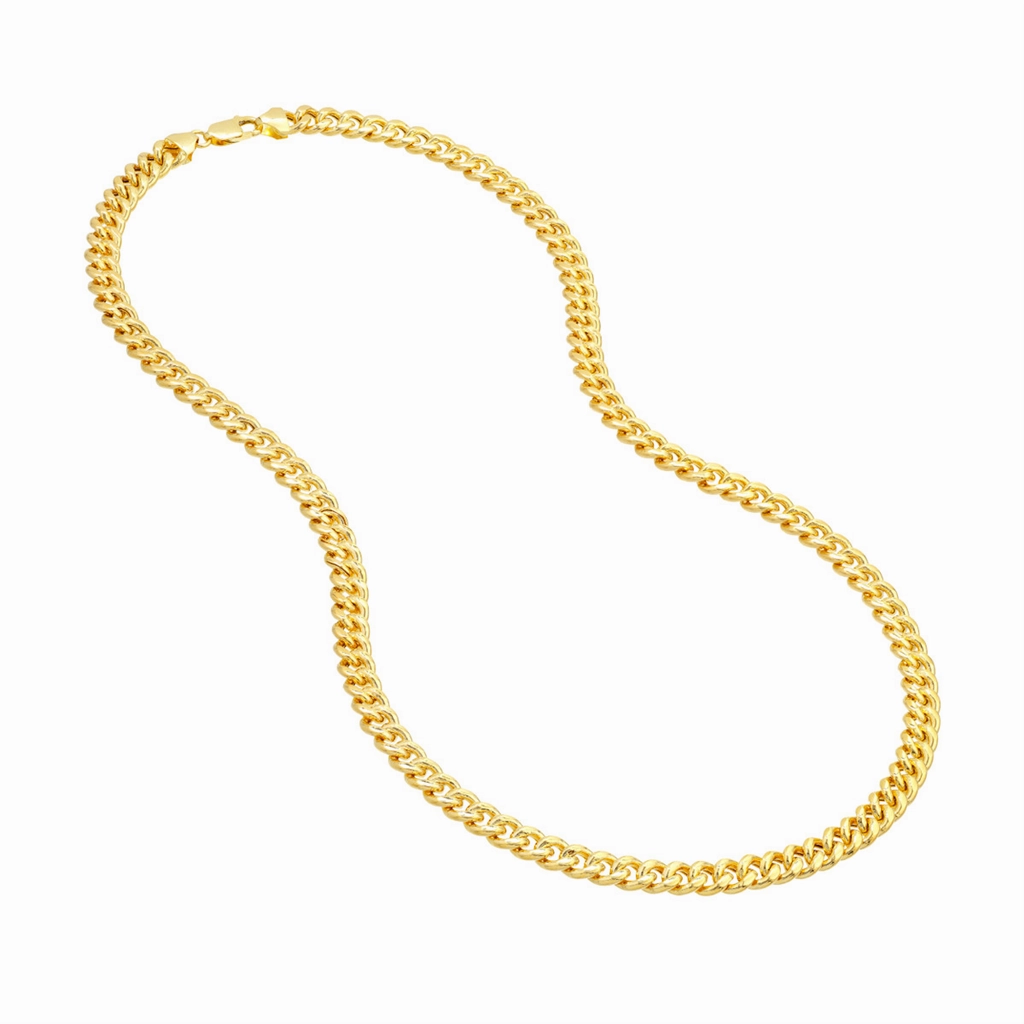 14K Yellow Gold 22 Inches T-Miami Cuban Chain