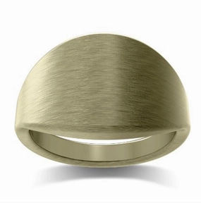 14K Yellow Gold 'The Classic'  Cigar Signet Ring