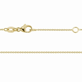 14k Yellow Gold Adjustable Cable Chain