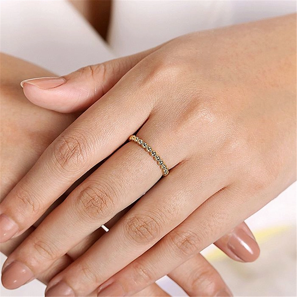 14K Yellow Gold Bujukan Stackable Fashion Ring