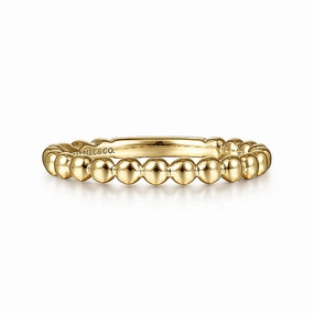 14K Yellow Gold Bujukan Stackable Fashion Ring