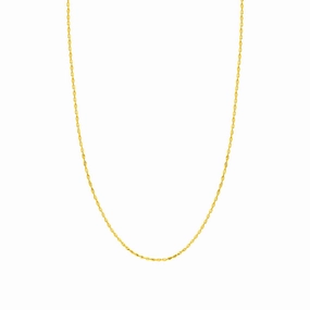 14k Yellow Gold Diamond Cut Chain 16"