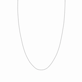 14kt White Gold 1.25mm Wheat Chain, 18"