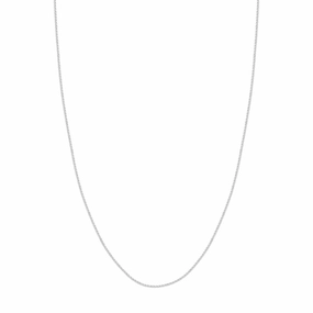 14kt White Gold 1.65mm Wheat Chain