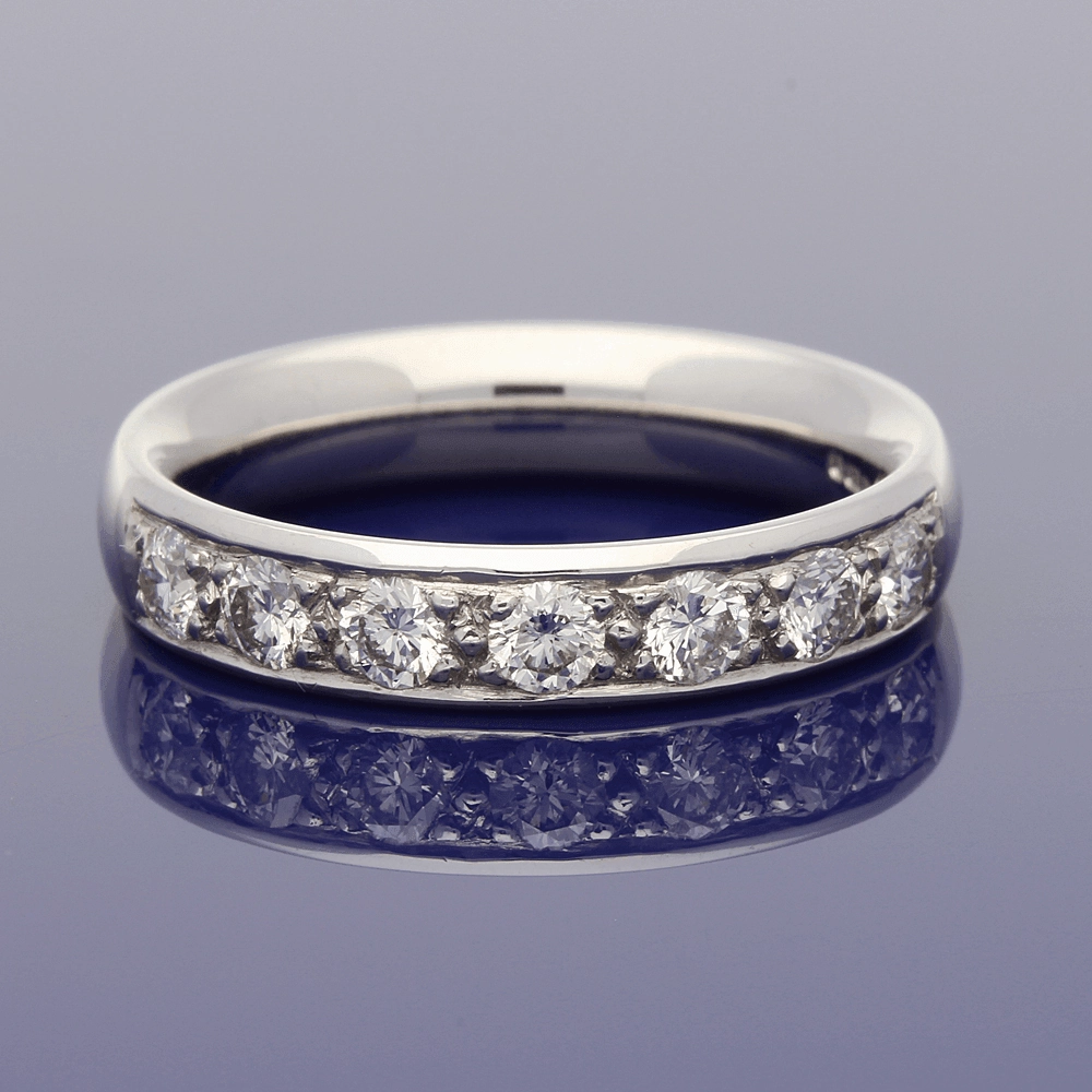 18ct White Gold Diamond 4mm Eternity Ring