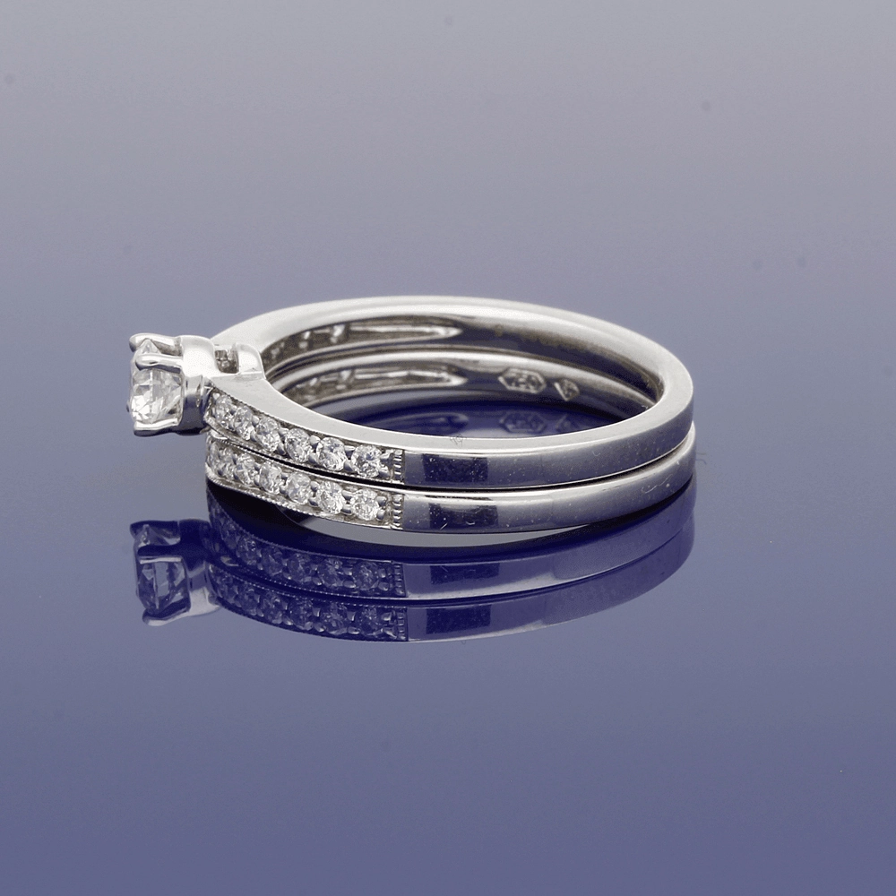 18ct White Gold Diamond Bridal Set