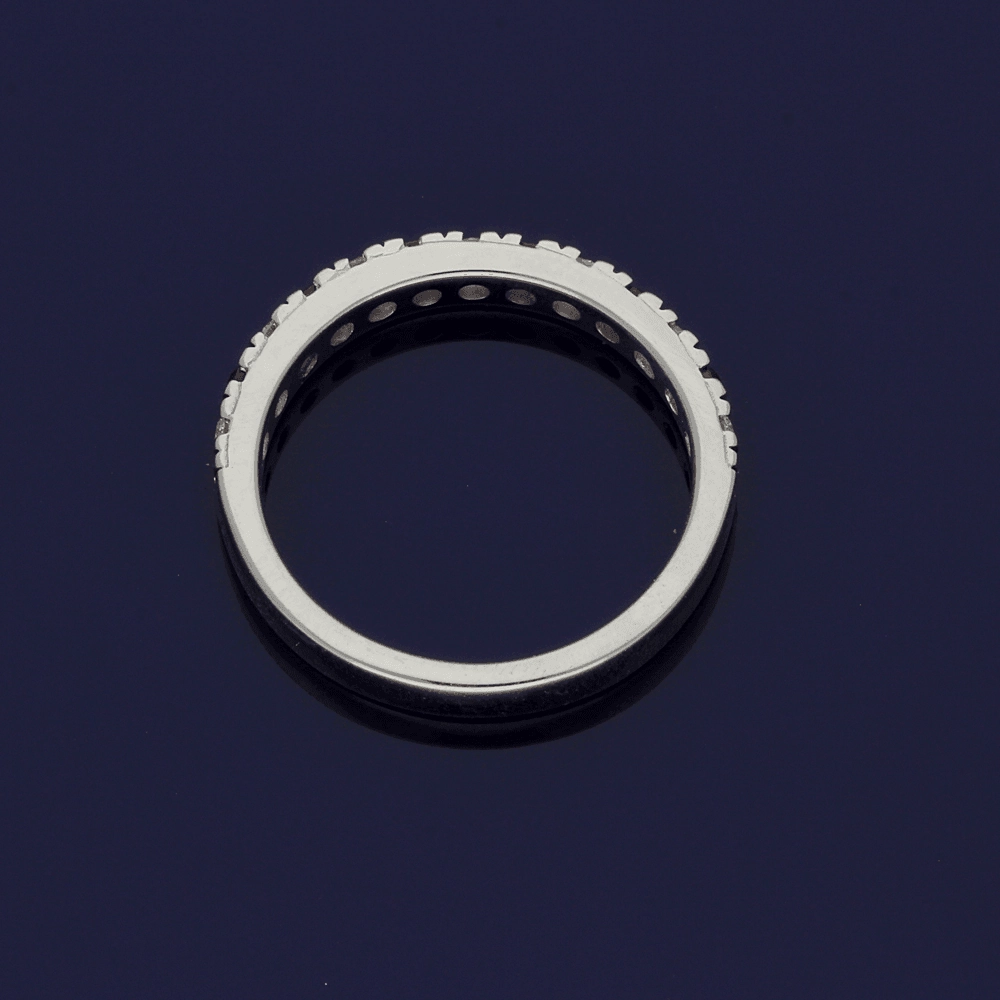 18ct White Gold Ruby & Diamond Eternity Ring