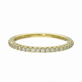 18ct Yellow Gold Diamond Half Eternity Ring