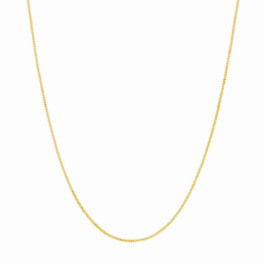 18k Gold 1.05mm Cable Chain, 18"