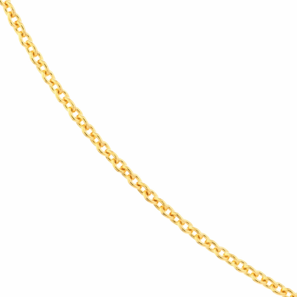 18k Gold 1.05mm Cable Chain, 18"