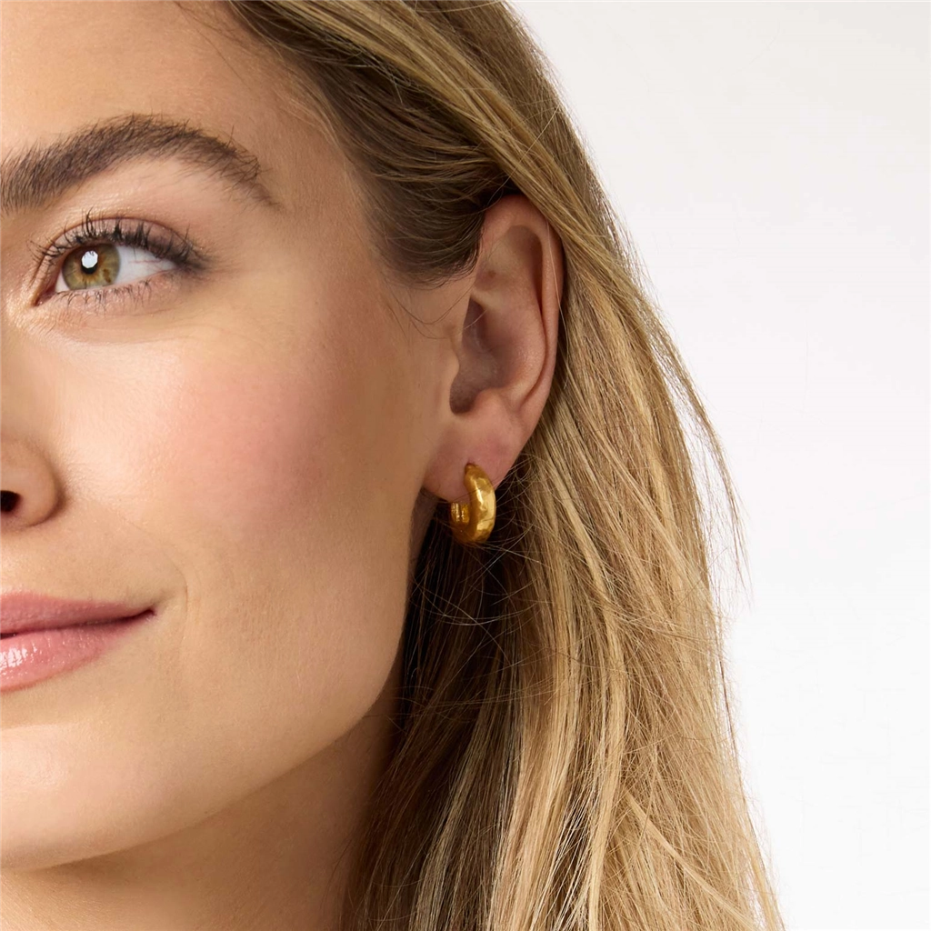 24K Yellow Gold Overlay 'Catalina' 2-In-1 Earring