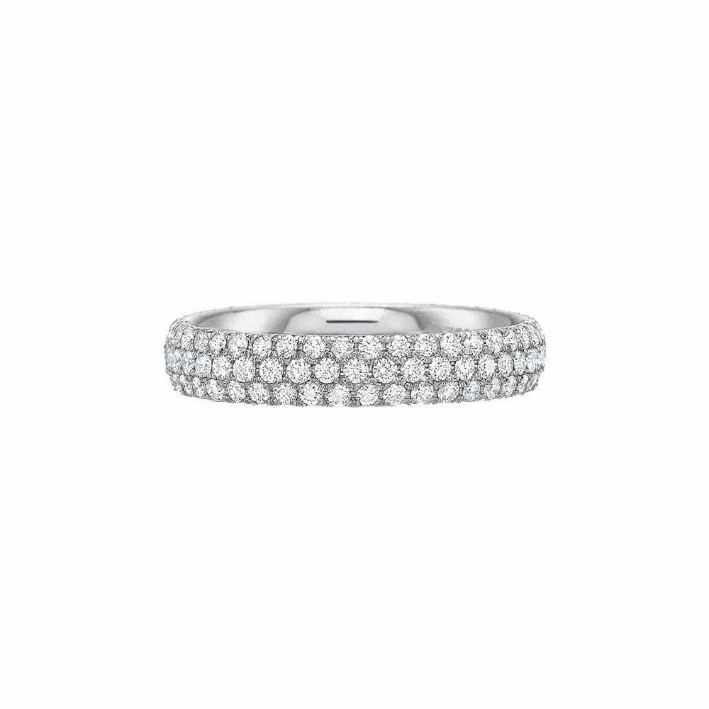 3-Row Comfort Fit Diamond Band