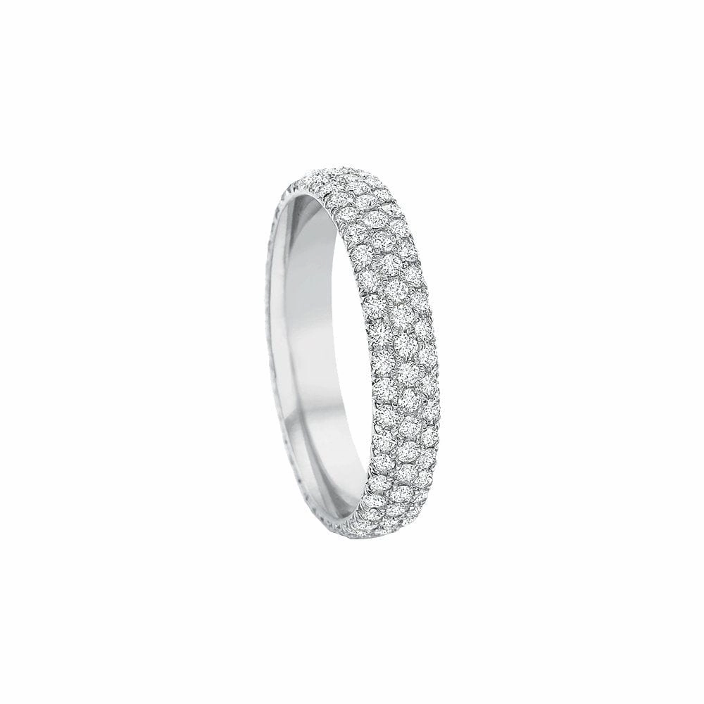 3-Row Comfort Fit Diamond Band