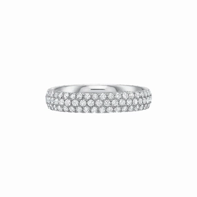3-Row Comfort Fit Diamond Band