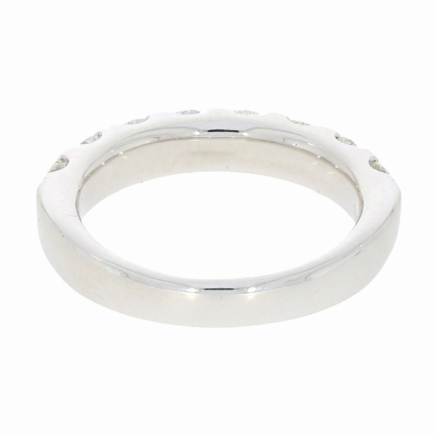 9ct White Gold 1.52cts Lab-Created Diamond Brilliant Cut Half Eternity Ring