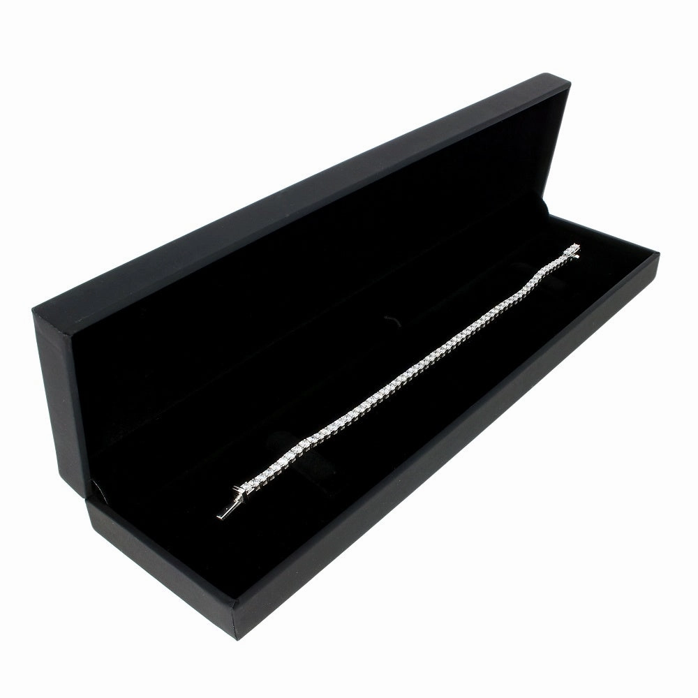 9ct White Gold 4.00cts Lab Grown Diamond Tennis Bracelet