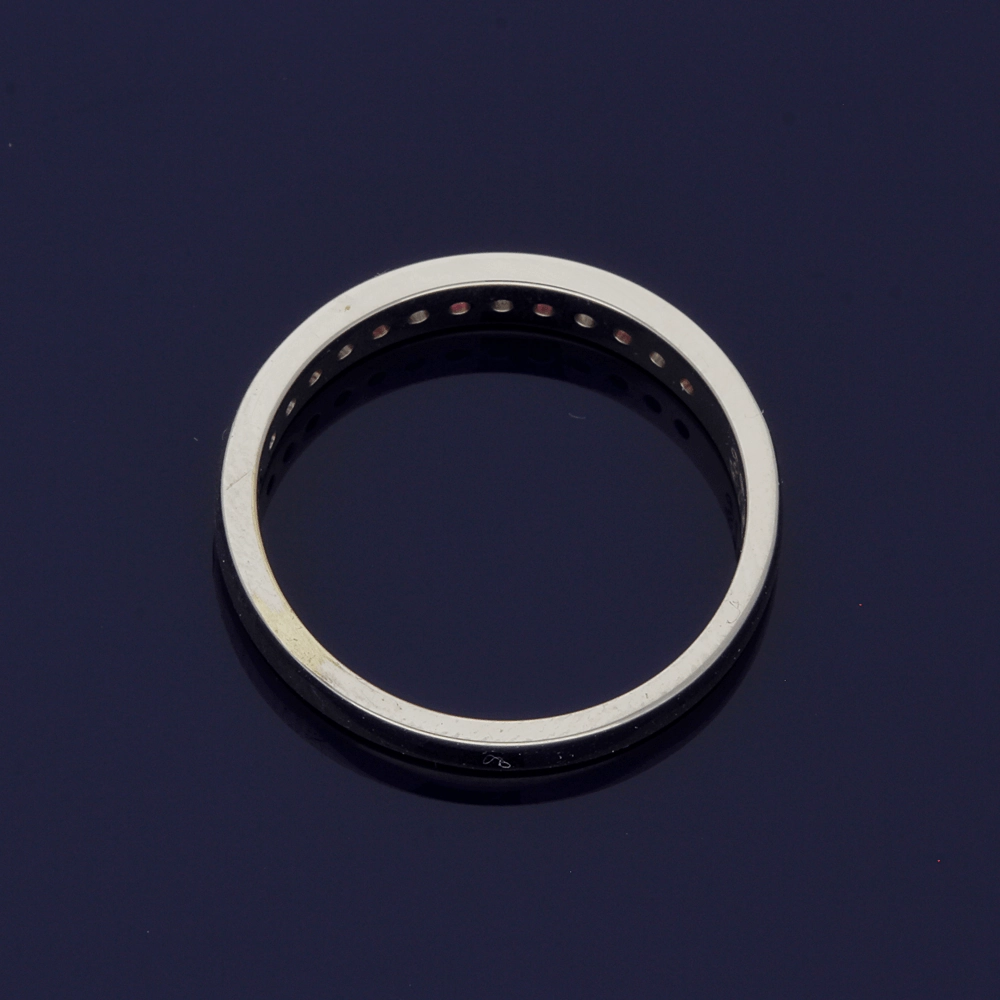 9ct White Gold Ruby & Diamond Eternity Ring