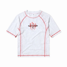   Aries Lace Rashguard Top 'White'