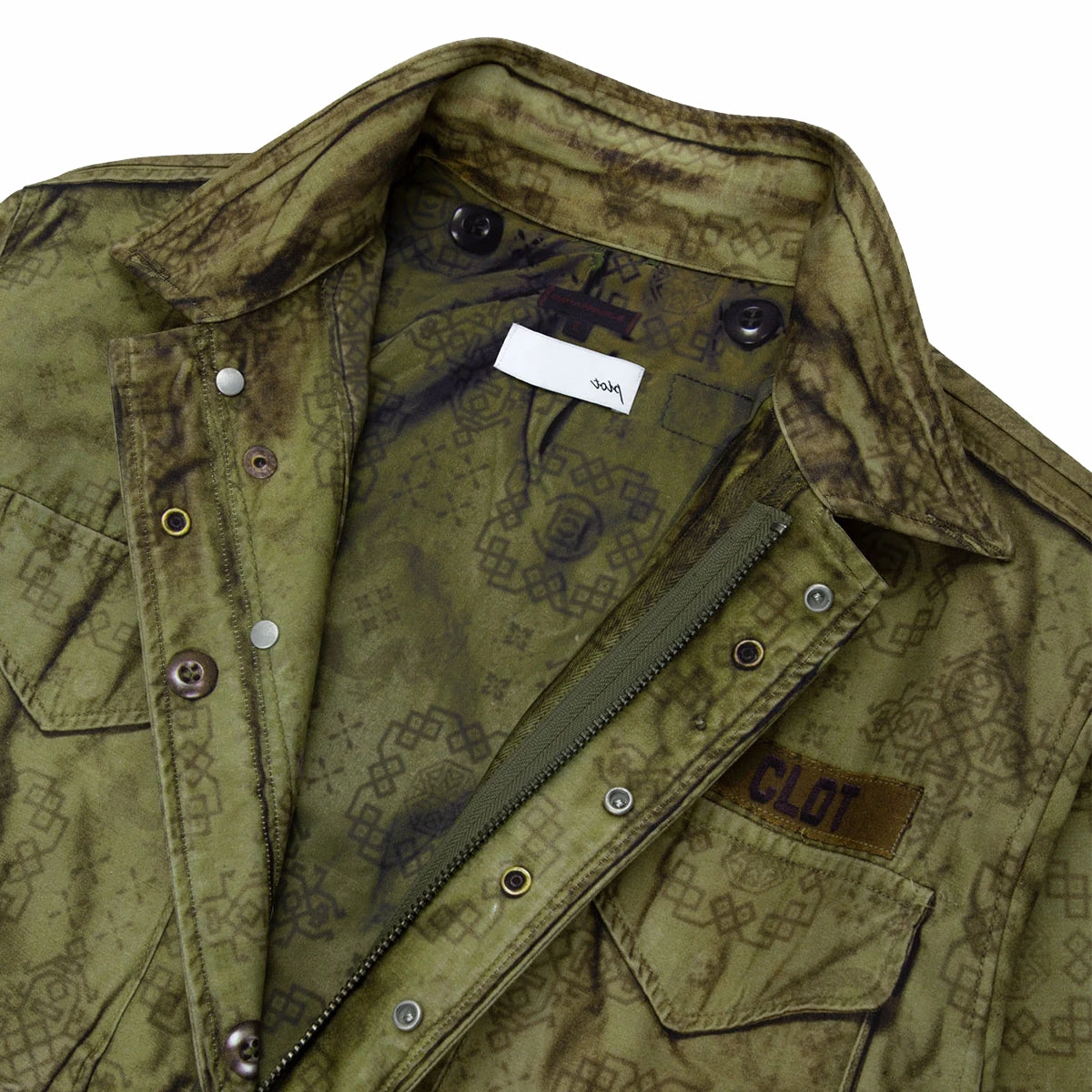   TOLQ Printed M-65 Jacket 'Olive'