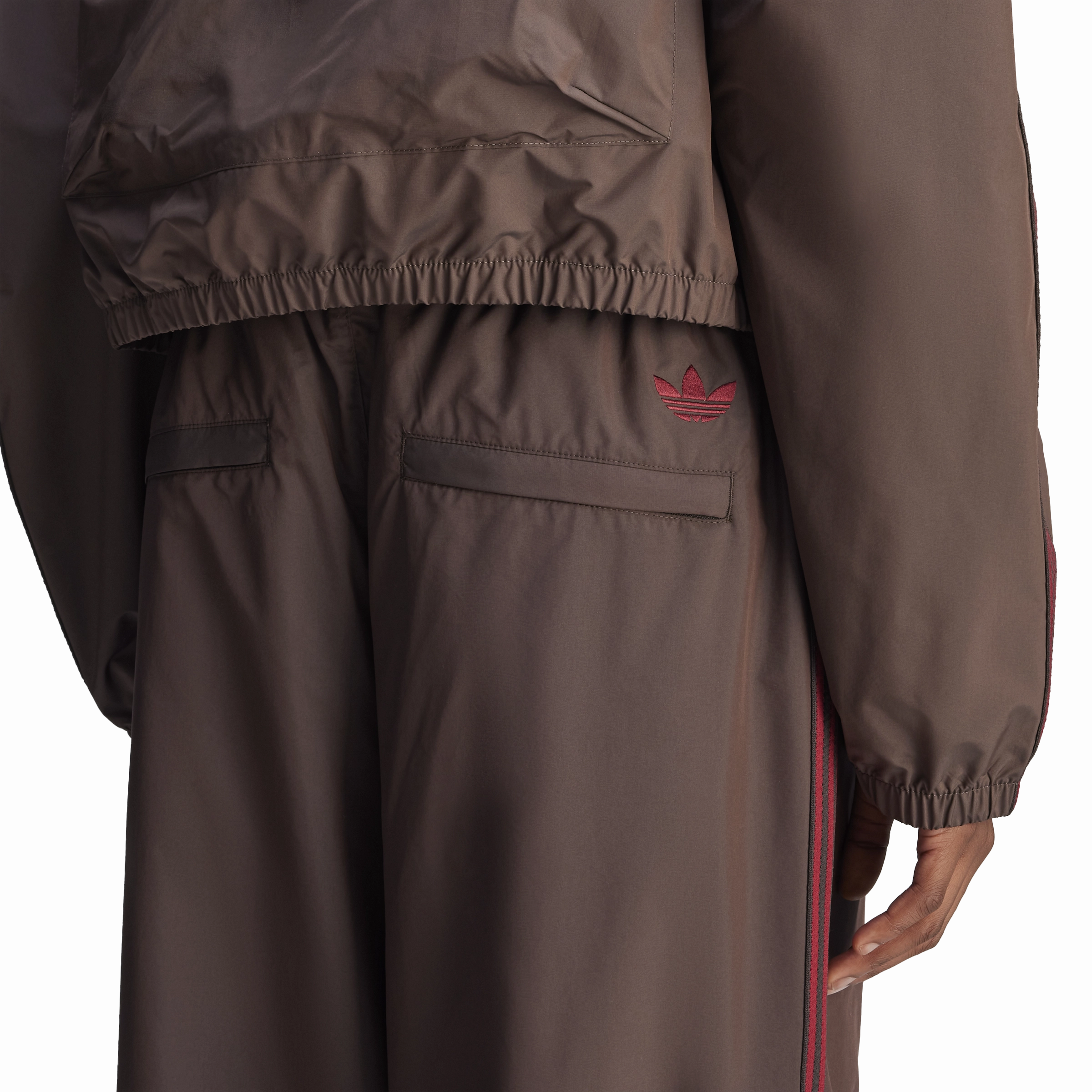   Wales Bonner Nylon Track Pants 'Night Brown'
