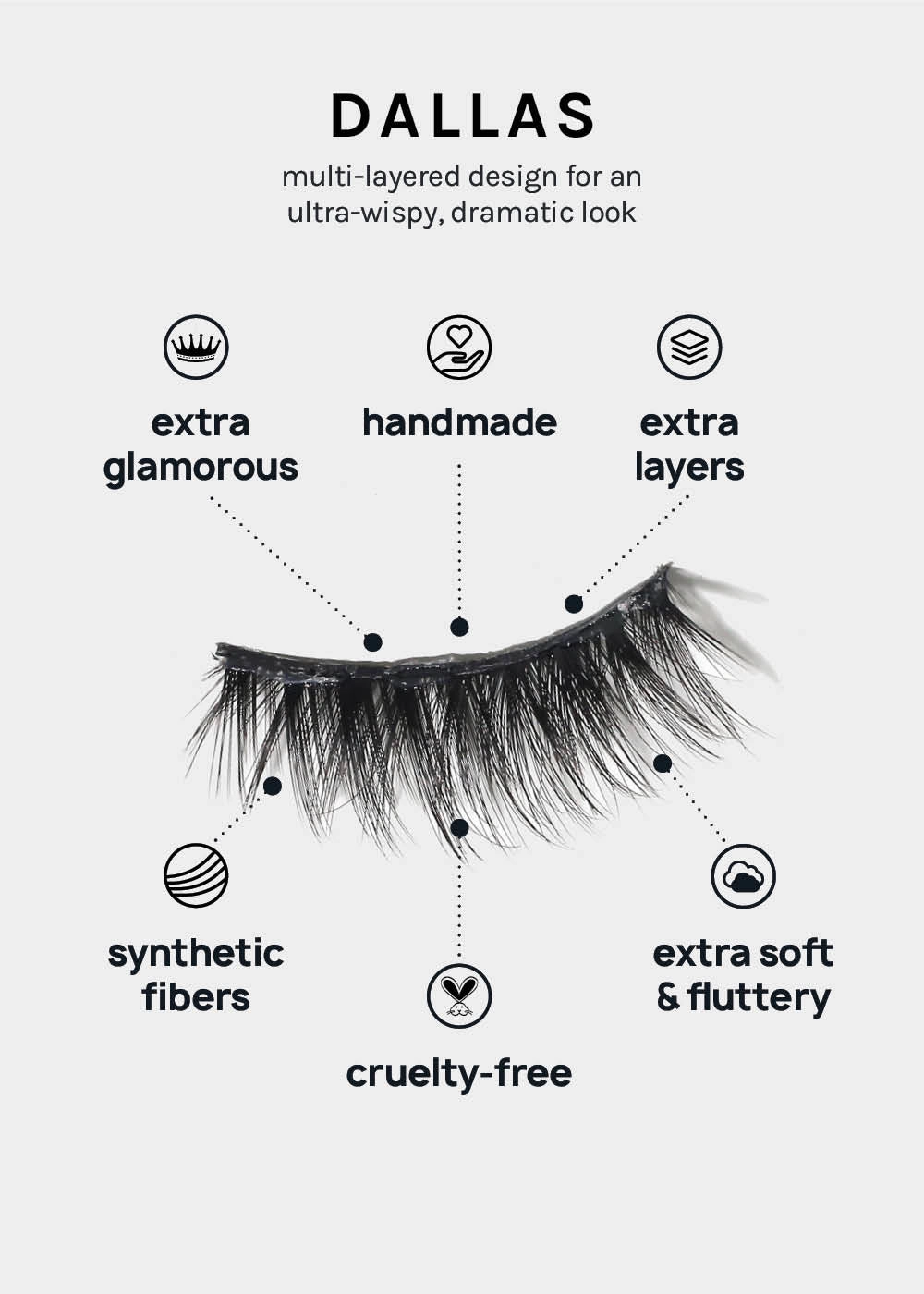 A  Glam 3D Faux Mink Lashes - Dallas
