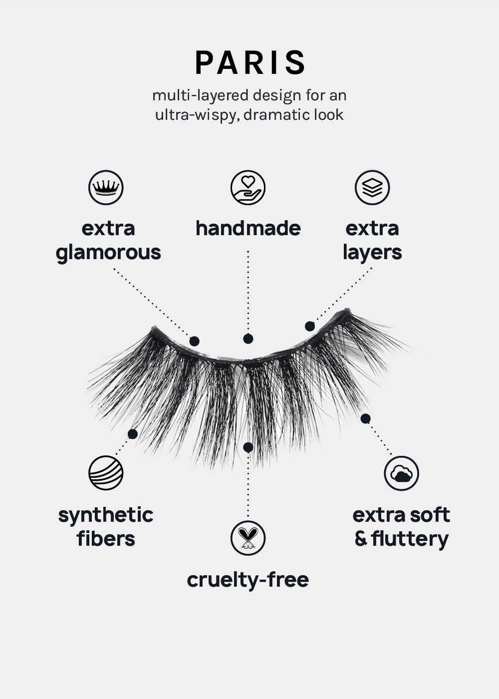 A  Glam 3D Faux Mink Lashes - Paris