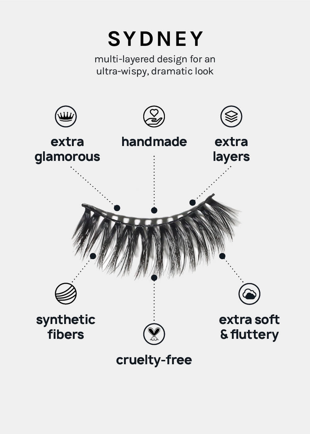 A  Glam 3D Faux Mink Lashes - Sydney