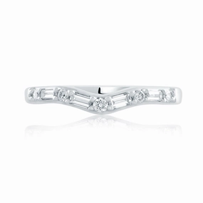 A. Jaffe Curved Diamond Wedding Band